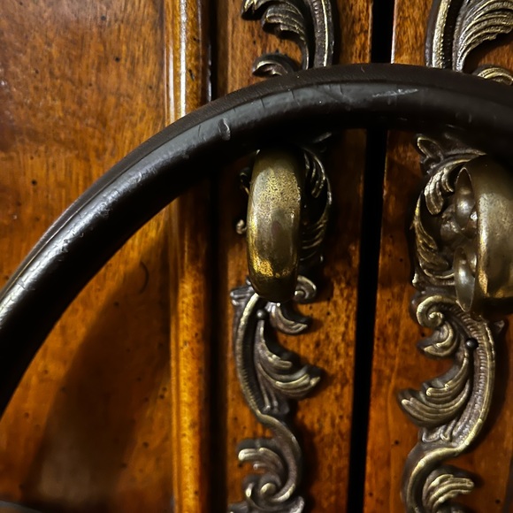 Karl Mannise, made in Italy. Pink and Brown Suede Purse - Picture 7 of 13